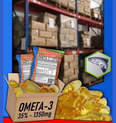 Fish Omega-3 / 35% / большие капсулы 1350 мг / размер 000