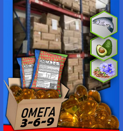 Omega 3-6-9 / капсулы 700 мг / рыбий жир / лён / авокадо